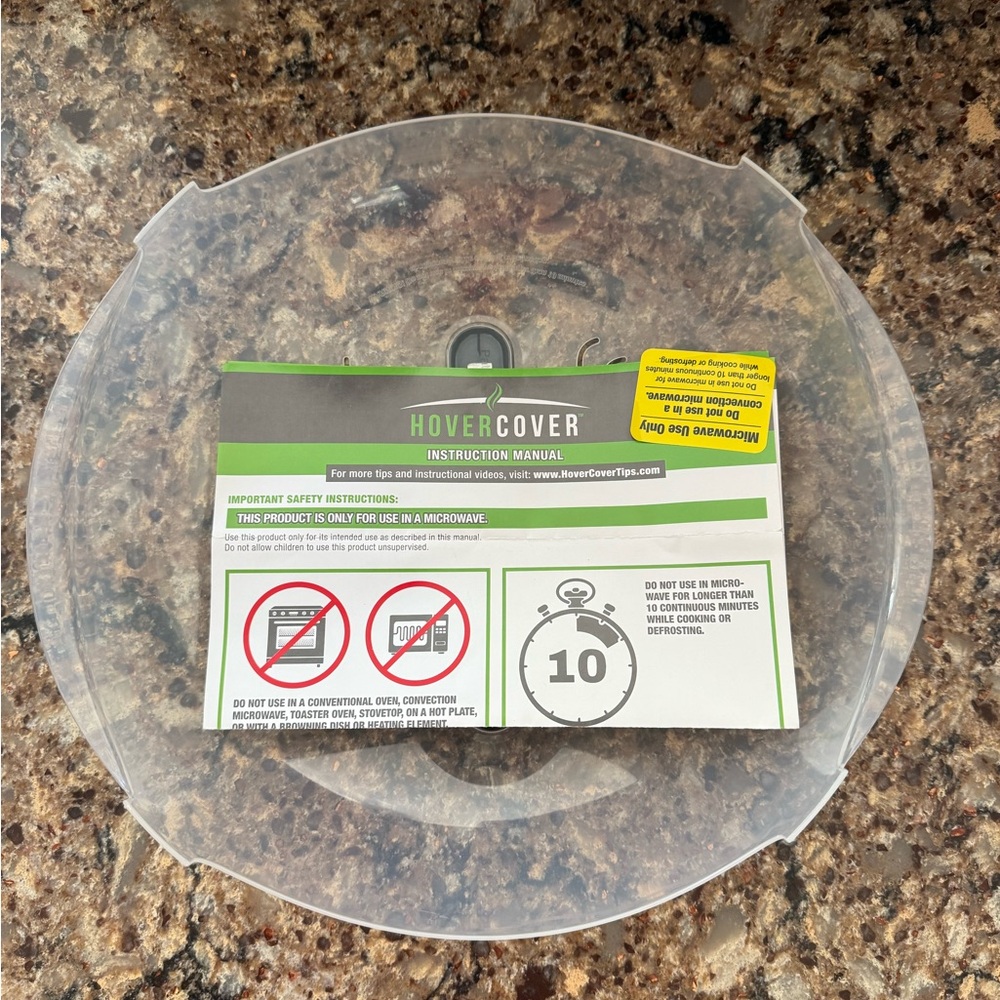Hover Cover Microwave Splatter Guard